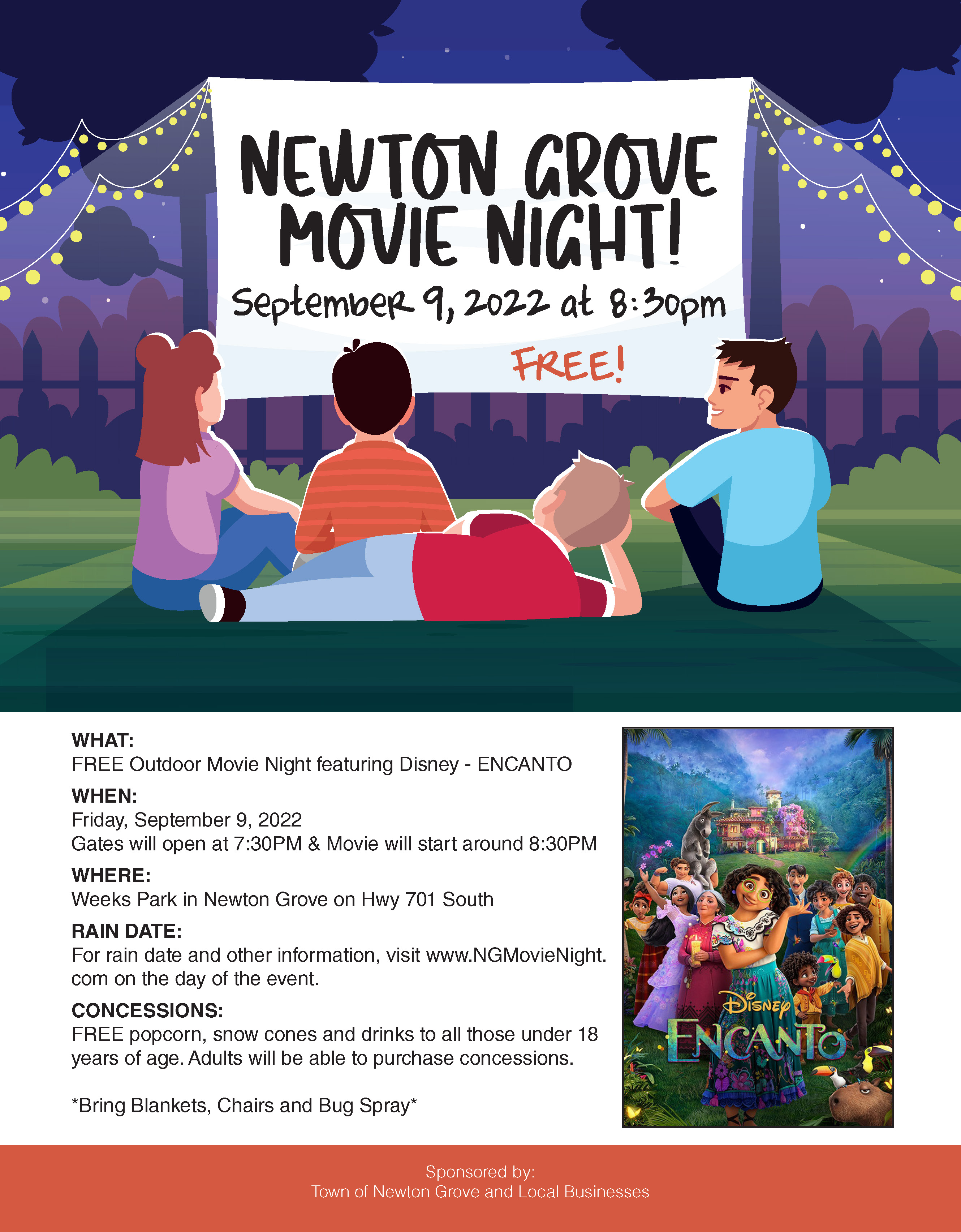 Newton Grove Movie Night